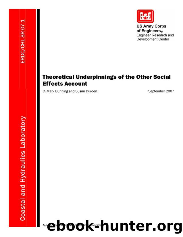 Theoretical Underpinnings of the Other Social Effects Account by U.S. Army Corps of Engineers