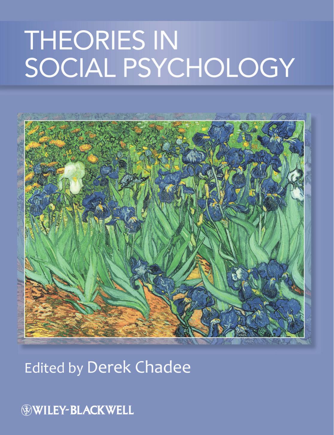 Theories in social psychology by Chadee Derek