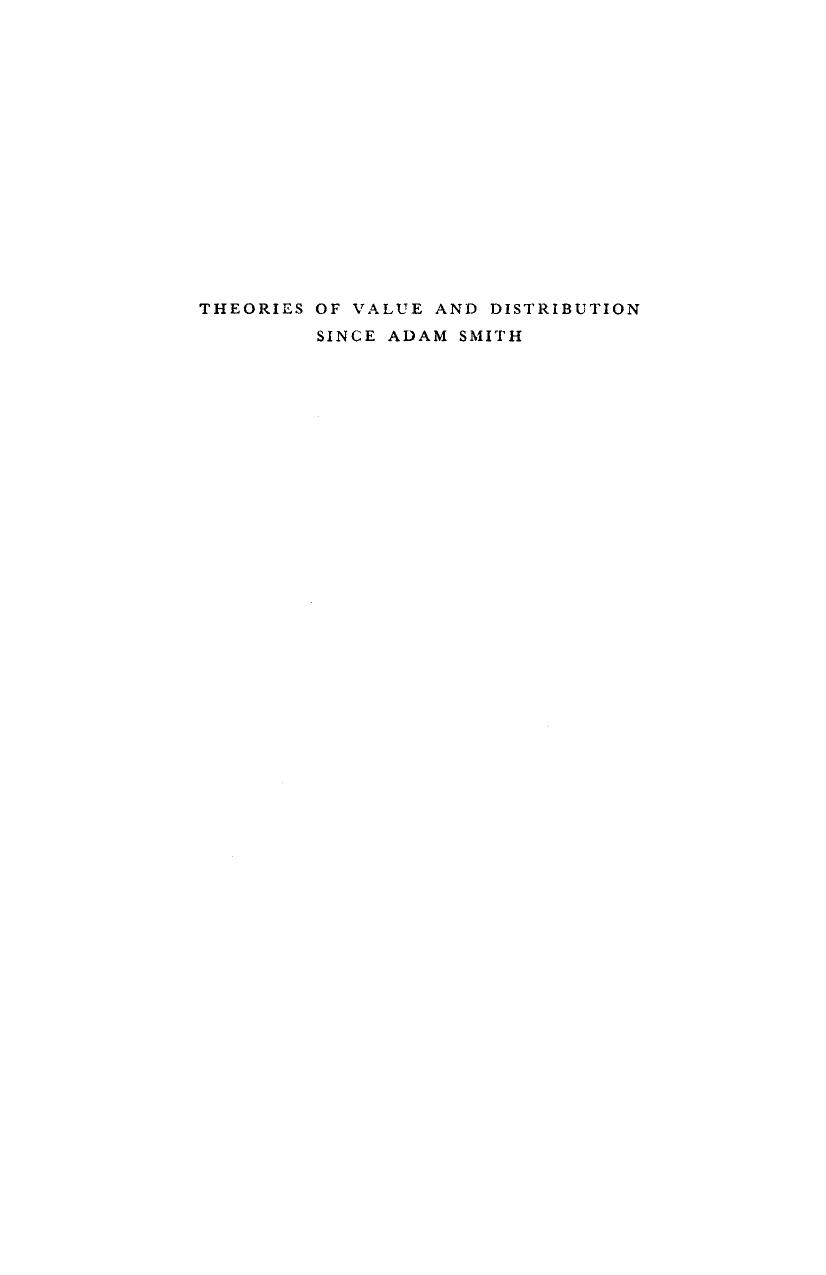 Theories of Value and Distribution since Adam Smith: Ideology and Economic Theory by Maurice Dobb