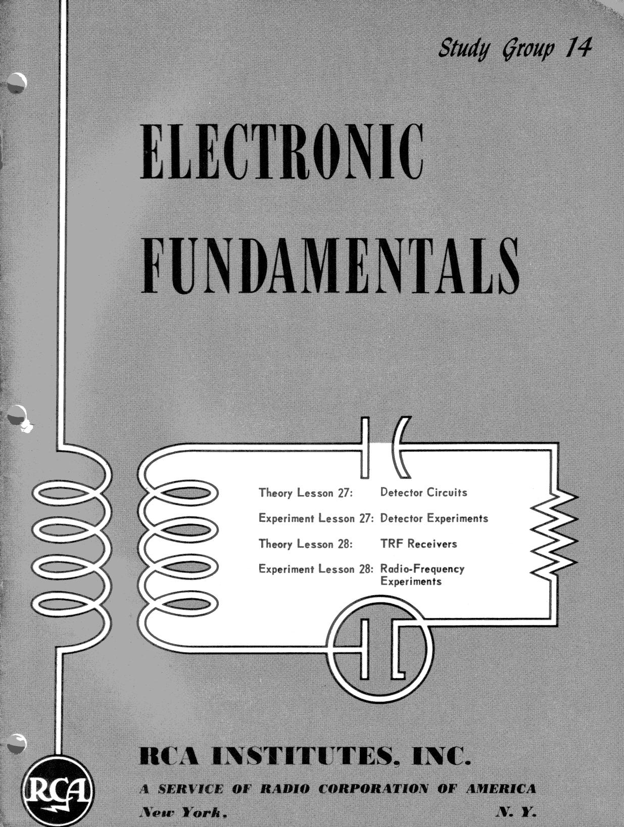 Theory Lesson 27, Detector Circuits by Originals Provided by Reeves scanned by Mike Yancey Fall 2012