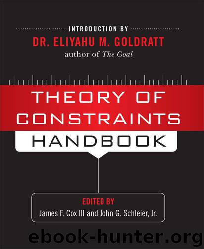Theory of Constraints Handbook by James Cox Iii & James F. Cox & John Schleier