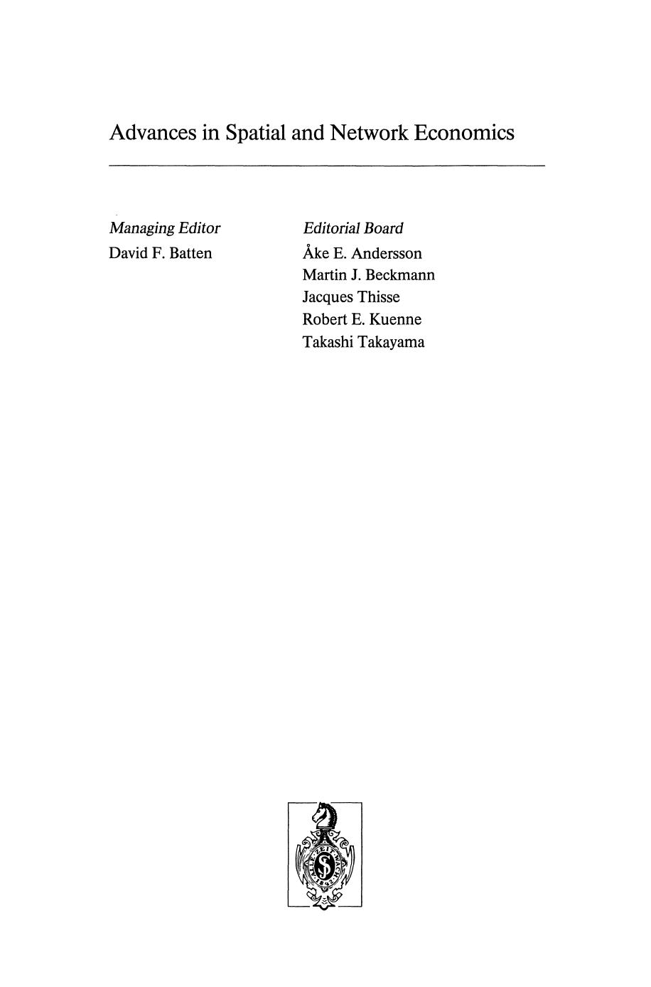Theory of Markets: Trade and Space-time Patterns of Price Fluctuations A Study in Analytical Economics by Professor Bertrand M. Roehner (auth.)
