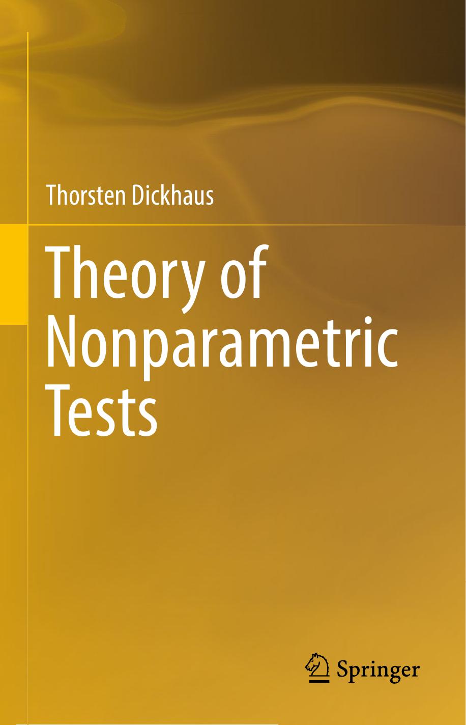 Theory of Nonparametric Tests by Thorsten Dickhaus