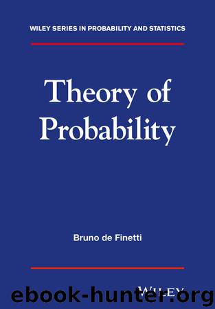 Theory of Probability by Bruno de Finetti