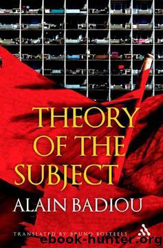 Theory of the Subject by Alain Badiou