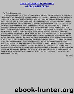 Theosophy Trust by The Origins of Self-Consciousness in 'The Secret Doctrine'