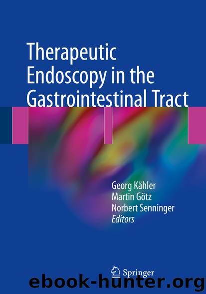 Therapeutic Endoscopy in the Gastrointestinal Tract by Georg Kähler Martin Götz & Norbert Senninger