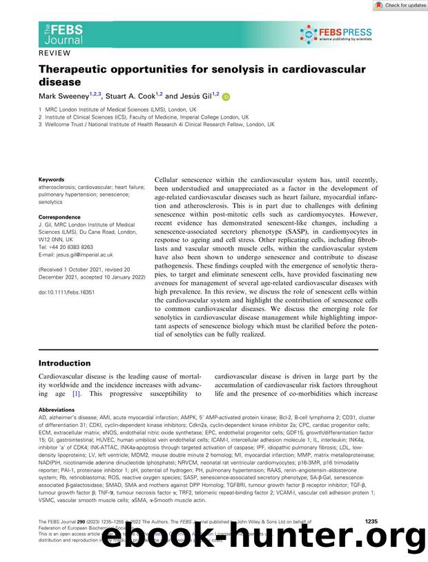 Therapeutic opportunities for senolysis in cardiovascular disease by Unknown