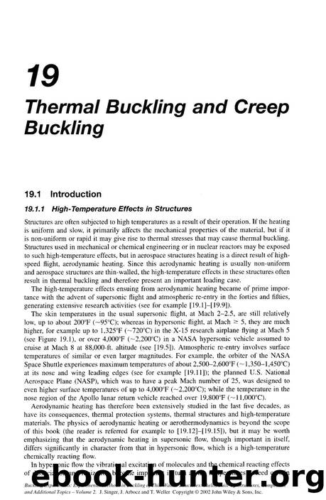 Thermal Buckling and Creep Buckling by Unknown