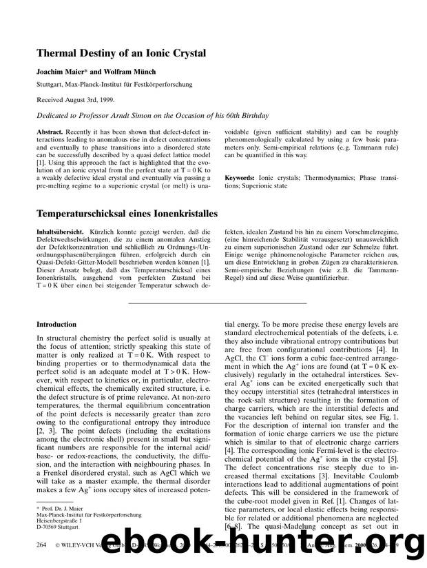 Thermal Destiny of an Ionic Crystal by Unknown