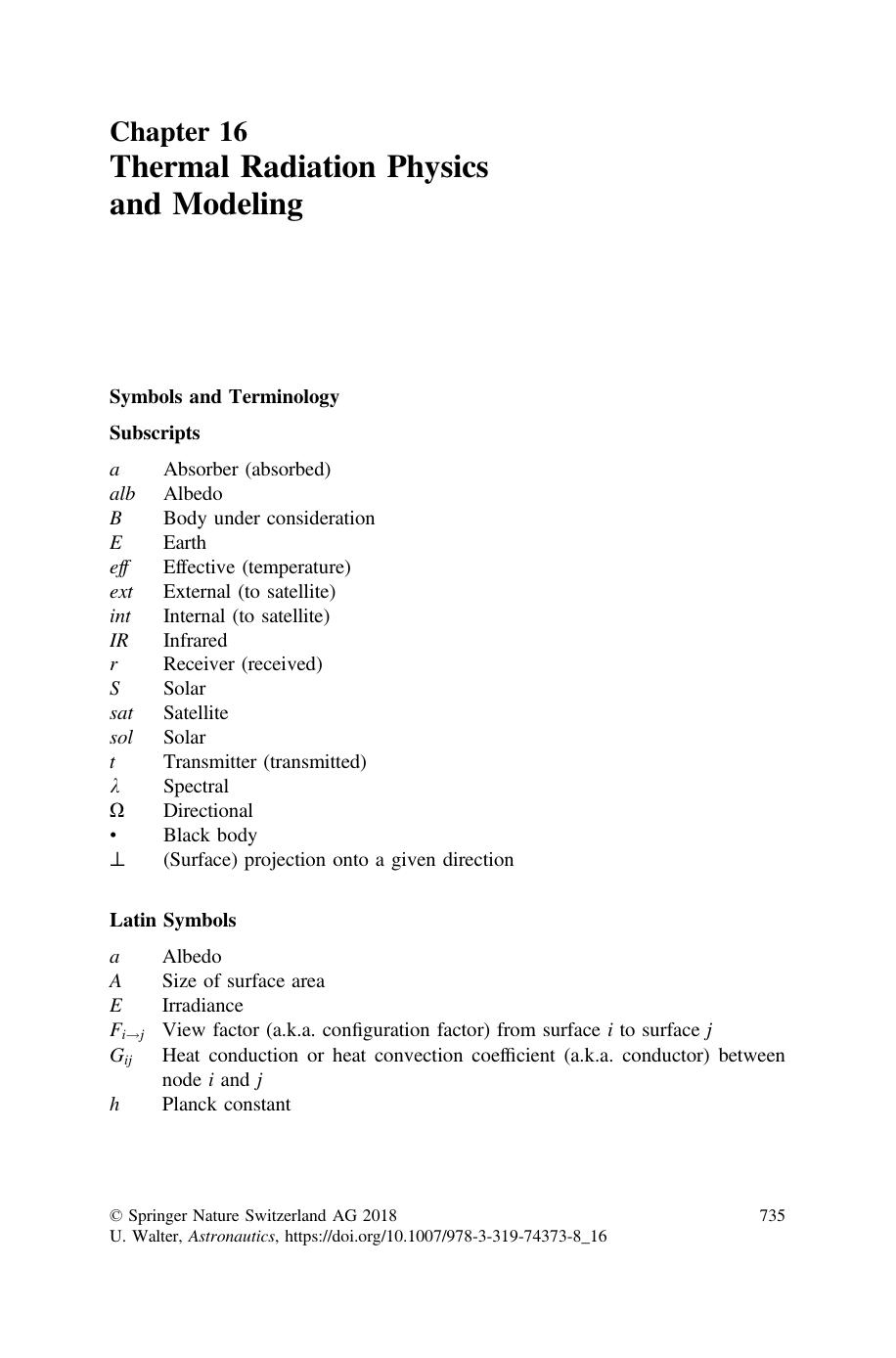 Thermal Radiation Physics and Modeling by Ulrich Walter
