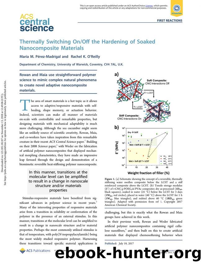 Thermally Switching OnOff the Hardening of Soaked Nanocomposite Materials by Maria M. Pérez-Madrigal & Rachel K. O’Reilly