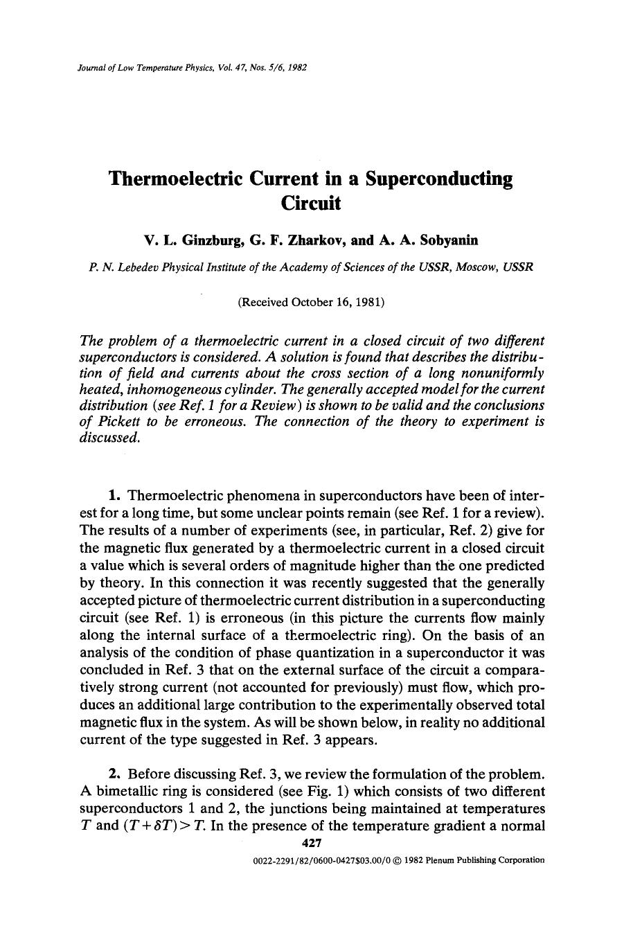 Thermoelectric current in a superconducting circuit by Unknown