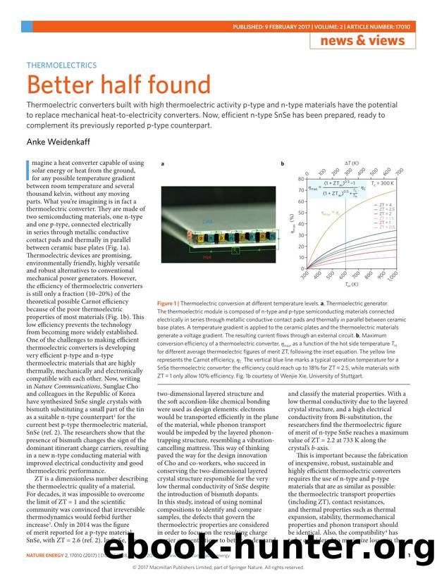 Thermoelectrics: Better half found by Anke Weidenkaff