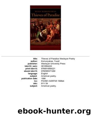 Thieves of Paradise by Yusef Komunyakaa