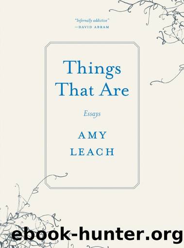 Things That Are by Amy Leach