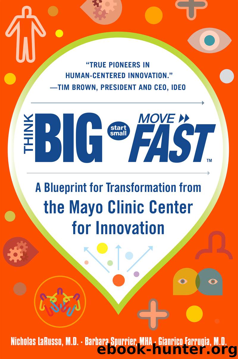 Think Big, Start Small, Move Fast: A Blueprint for Transformation from the Mayo Clinic Center for Innovation by nicholas larusso Barbara Spurrier gianrico farrugia