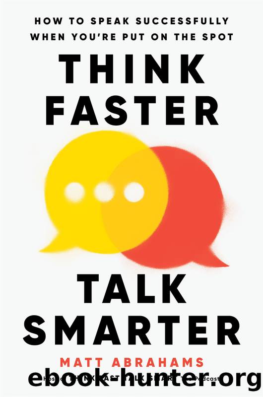 Think Faster, Talk Smarter: How to Speak Successfully When You're Put on the Spot by Matt Abrahams