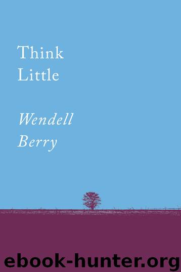 Think Little by Wendell Berry