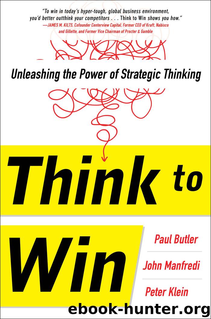 Think to Win by Paul Butler & John Manfredi & Peter Klein