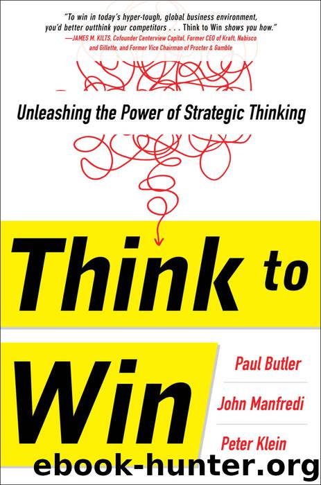 Think to Win: Unleashing the Power of Strategic Thinking: Unleashing the Power of Strategic Thinking by Paul Butler & John F. Manfredi & Peter Klein