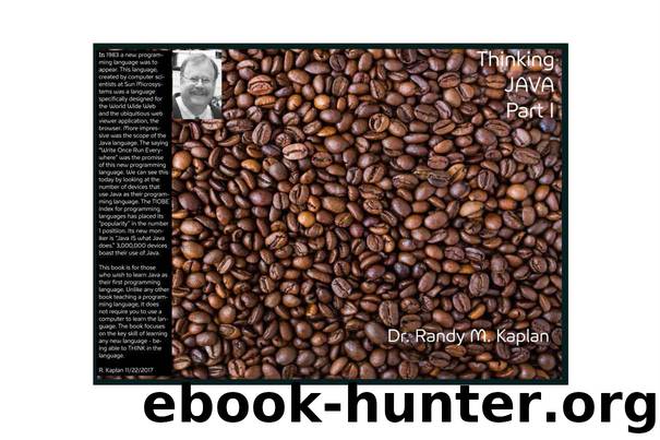 Thinking Java Part I by Kaplan Randy