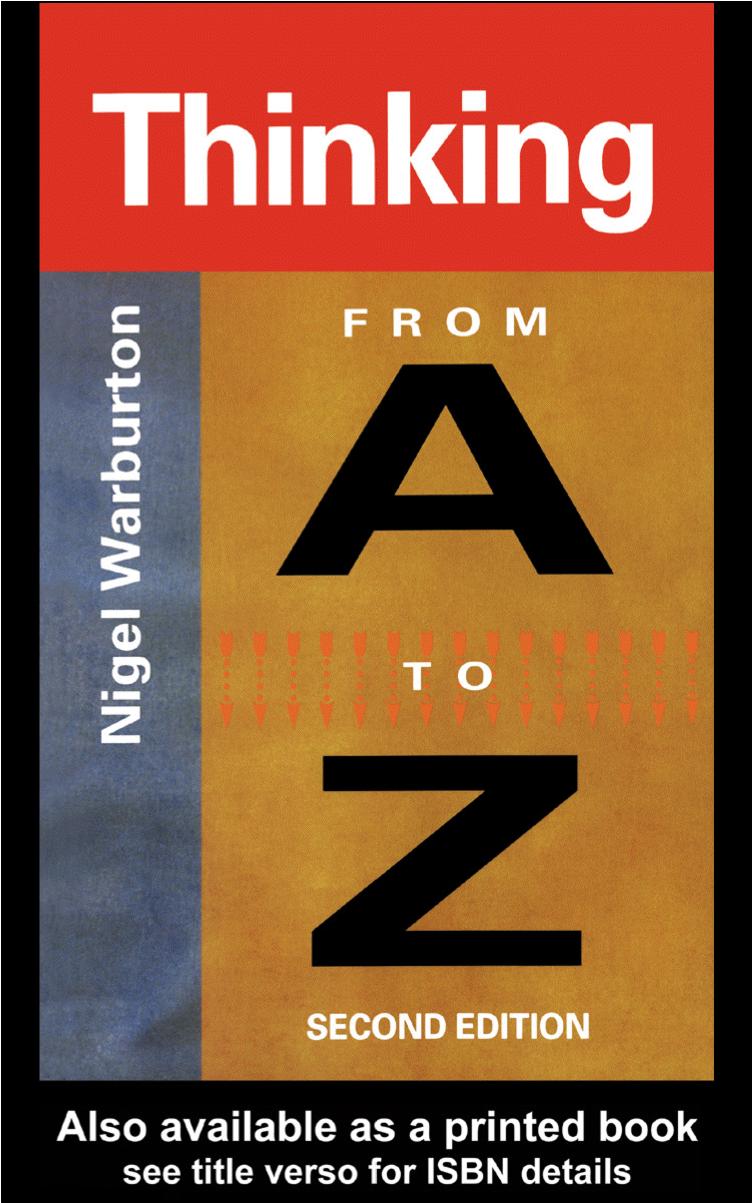 Thinking from A to Z by Nigel Warburton