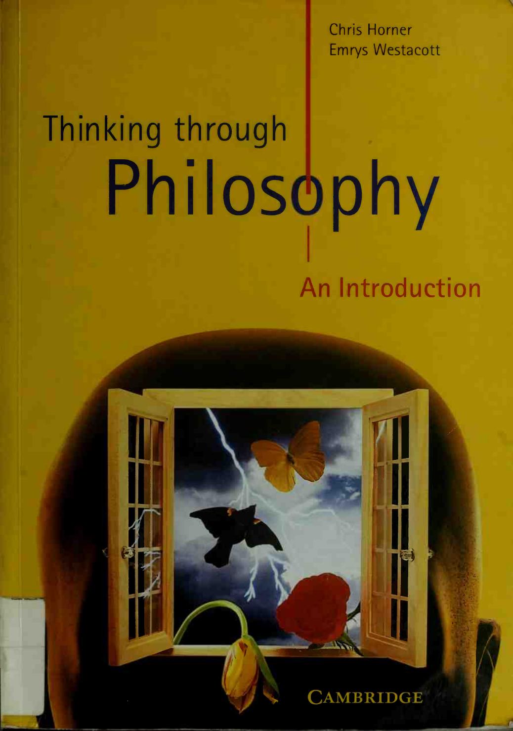 Thinking through philosophy by Chris Horner
