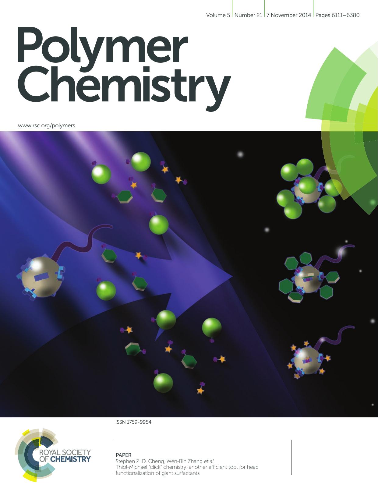 Thiol-Michael âclickâ chemistry: another efficient tool for head functionalization of giant surfactants by unknow