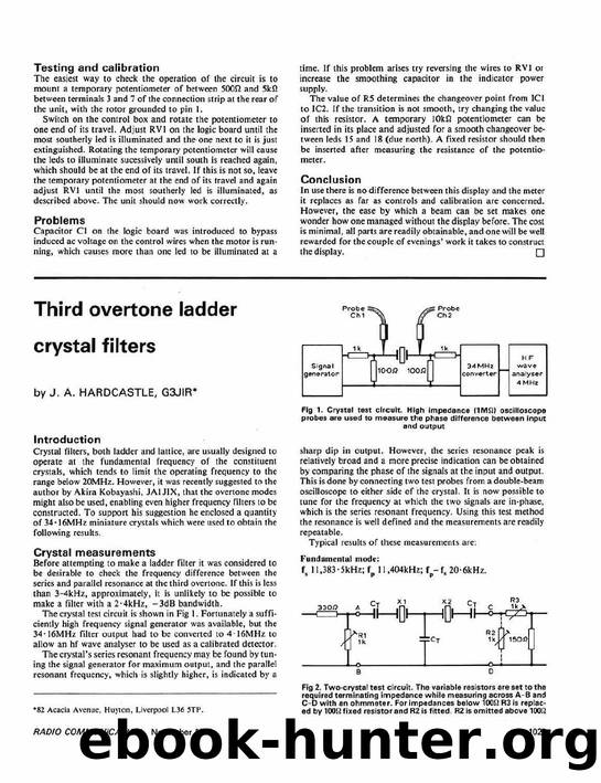 Third Overtone Ladder Crystal Filters by Unknown