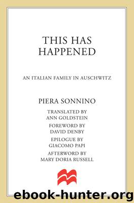 This Has Happened by Piera Sonnino