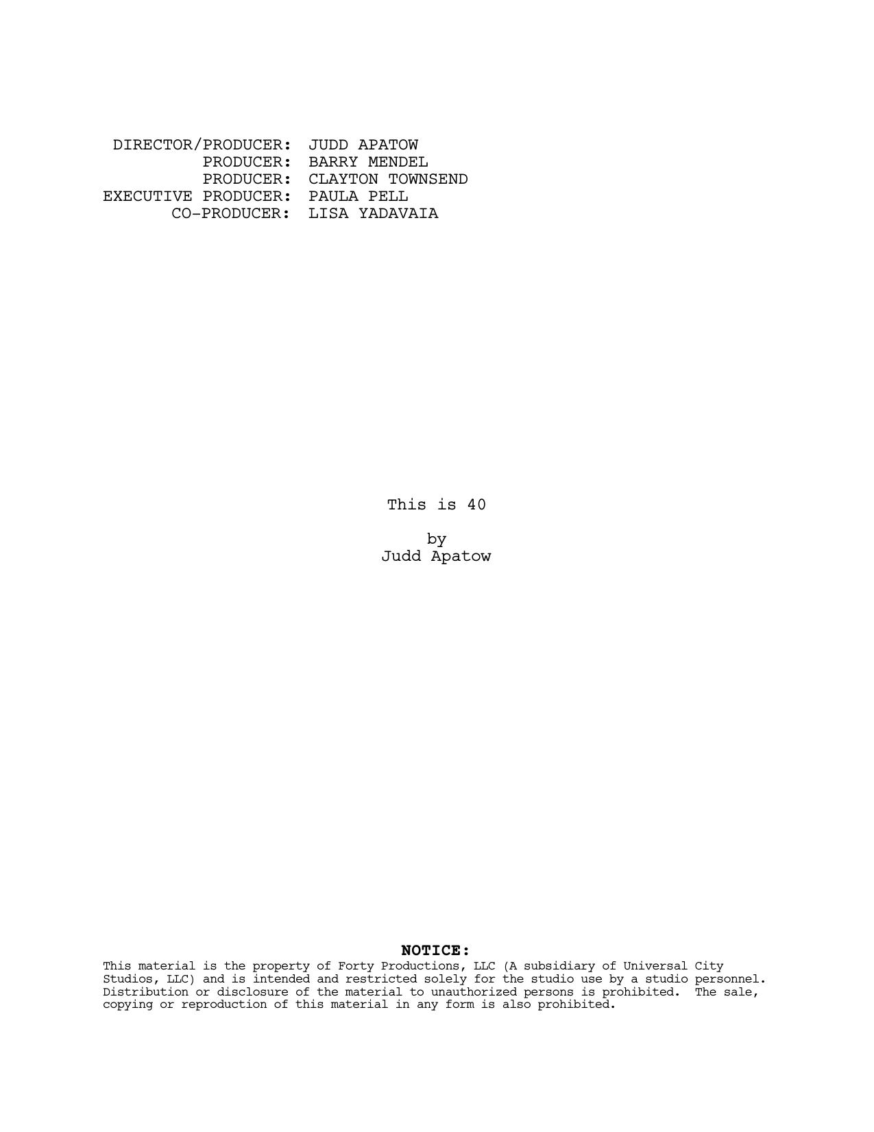 This Is 40 by Movie Scripts