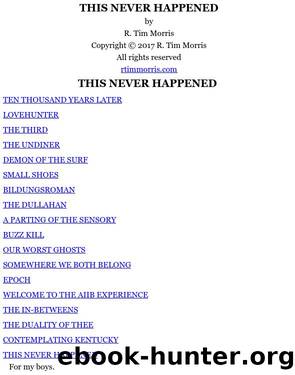 This Never Happened by R. Tim Morris