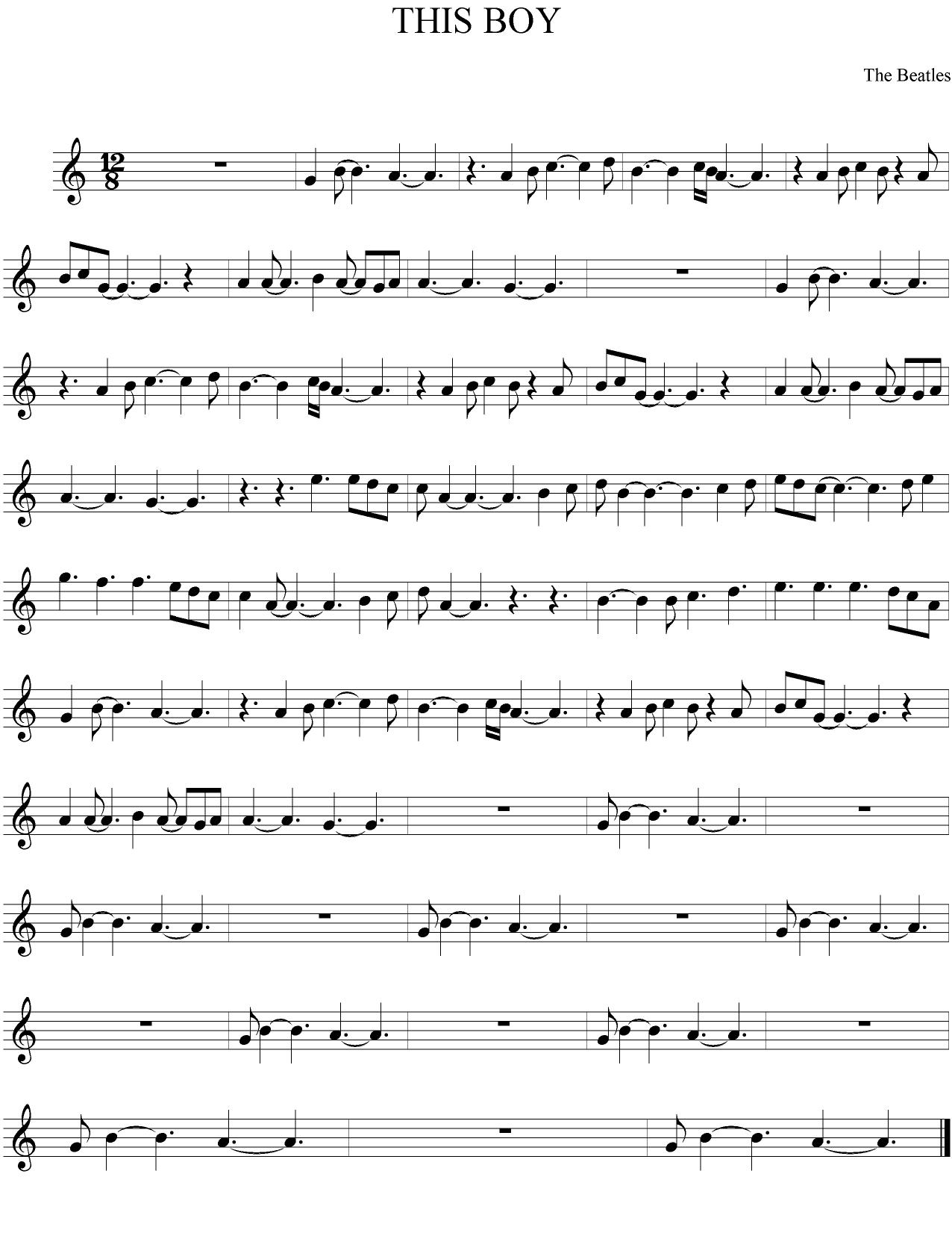 This boy (The Beatles) by Unknown