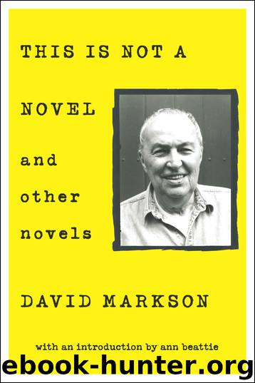 This is Not a Novel and Other Novels by David Markson