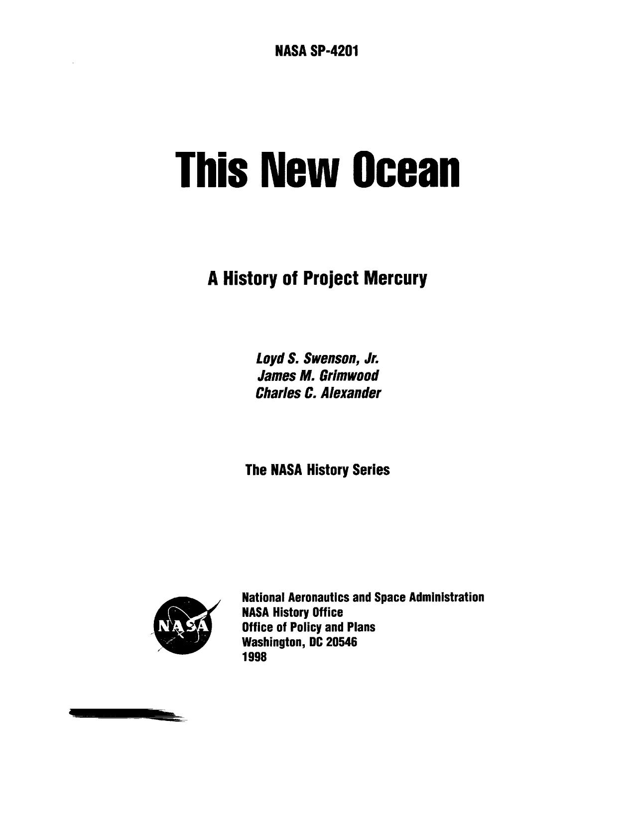 This new ocean : a history of Project Mercury by unknow