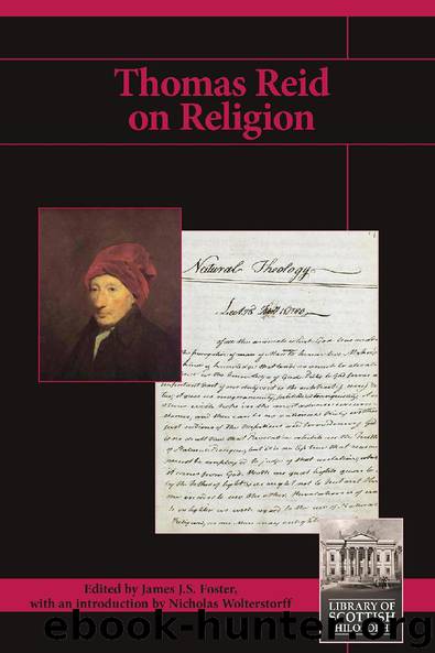 Thomas Reid on Religion by James J.S. Foster