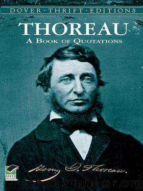 Thoreau by Henry David Thoreau & Bob Blaisdell