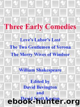 Three Early Comedies by William Shakespeare