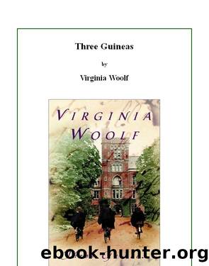 Three Guineas by Virginia Woolf; stephen.thomas@adelaide.edu.au