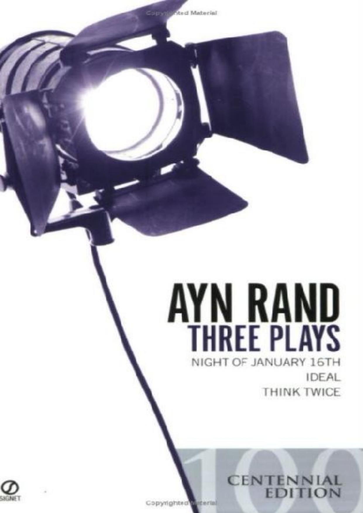 Three Plays by Ayn Rand