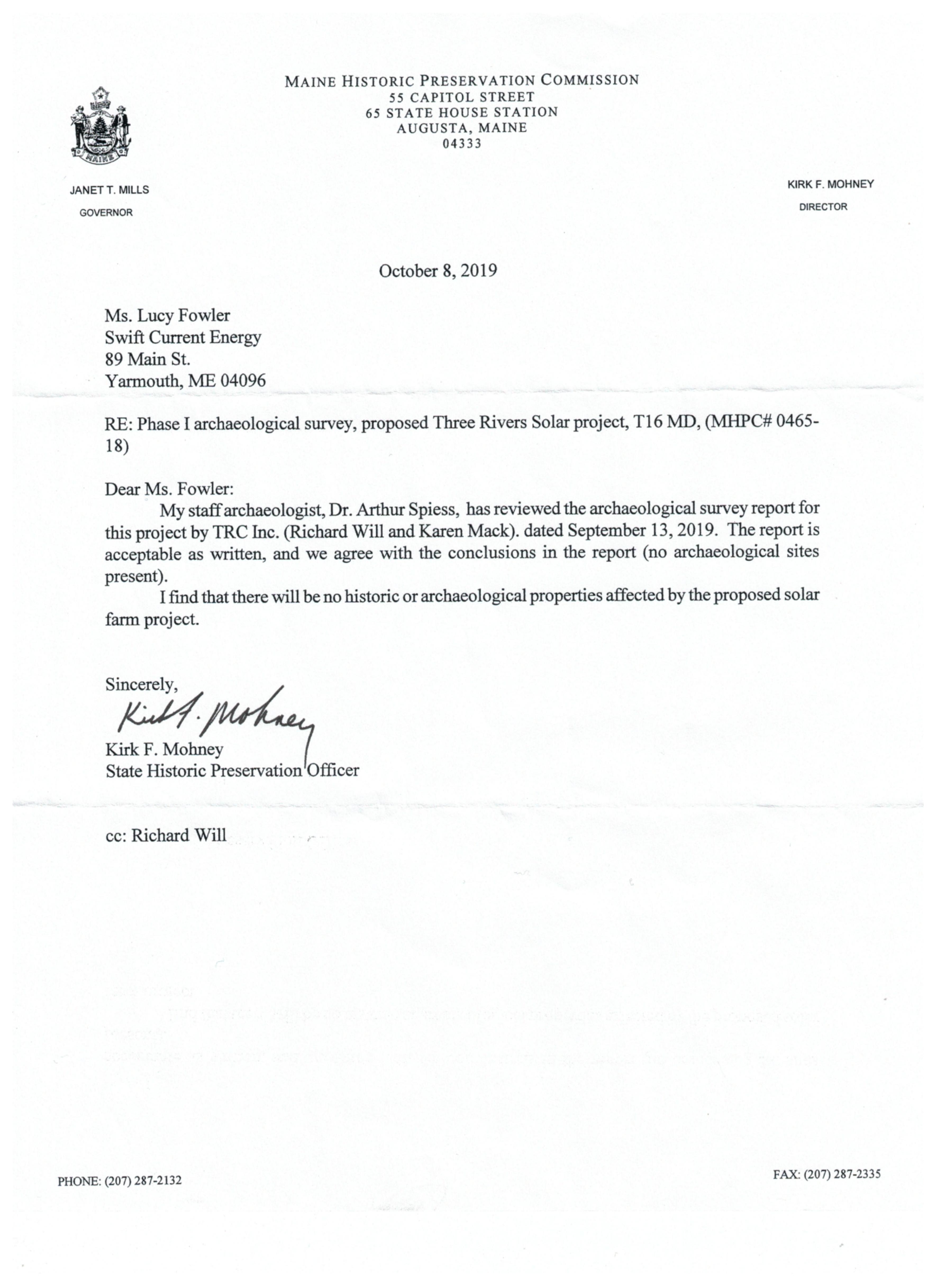 Three Rivers MHPC Phase 1 response by Unknown
