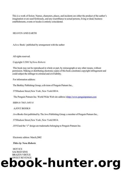 Three Sisters Island - 02 - Heaven & Earth by Nora Roberts