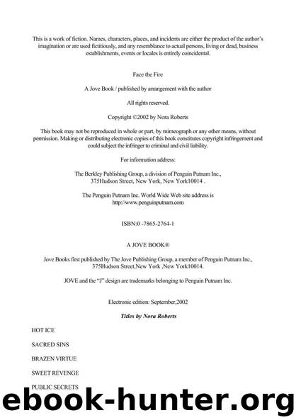 Three Sisters Island - 03 - Face the Fire by Nora Roberts