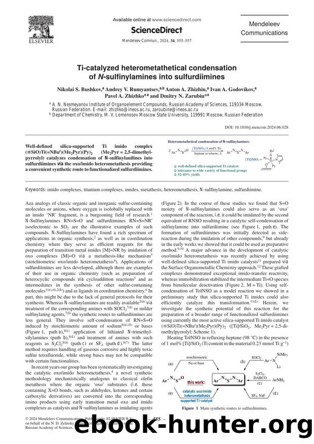 Ti-catalyzed heterometathetical condensation of N-sulfinylamines into sulfurdiimines by unknow
