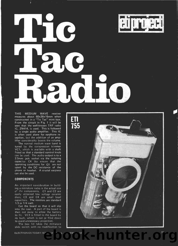 Tic Tac crystal Radio by Unknown