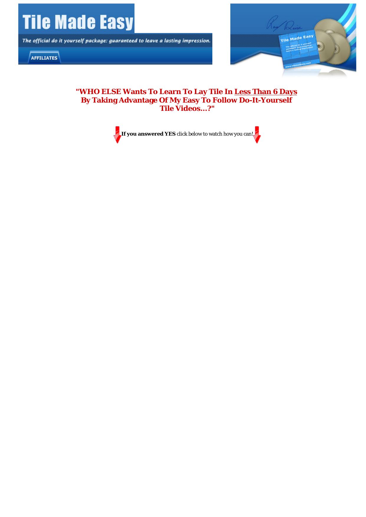 Tile Made Easy. by Best of Kuszter's Collection