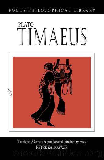 Timaeus (Focus Philosophical Library) by Plato