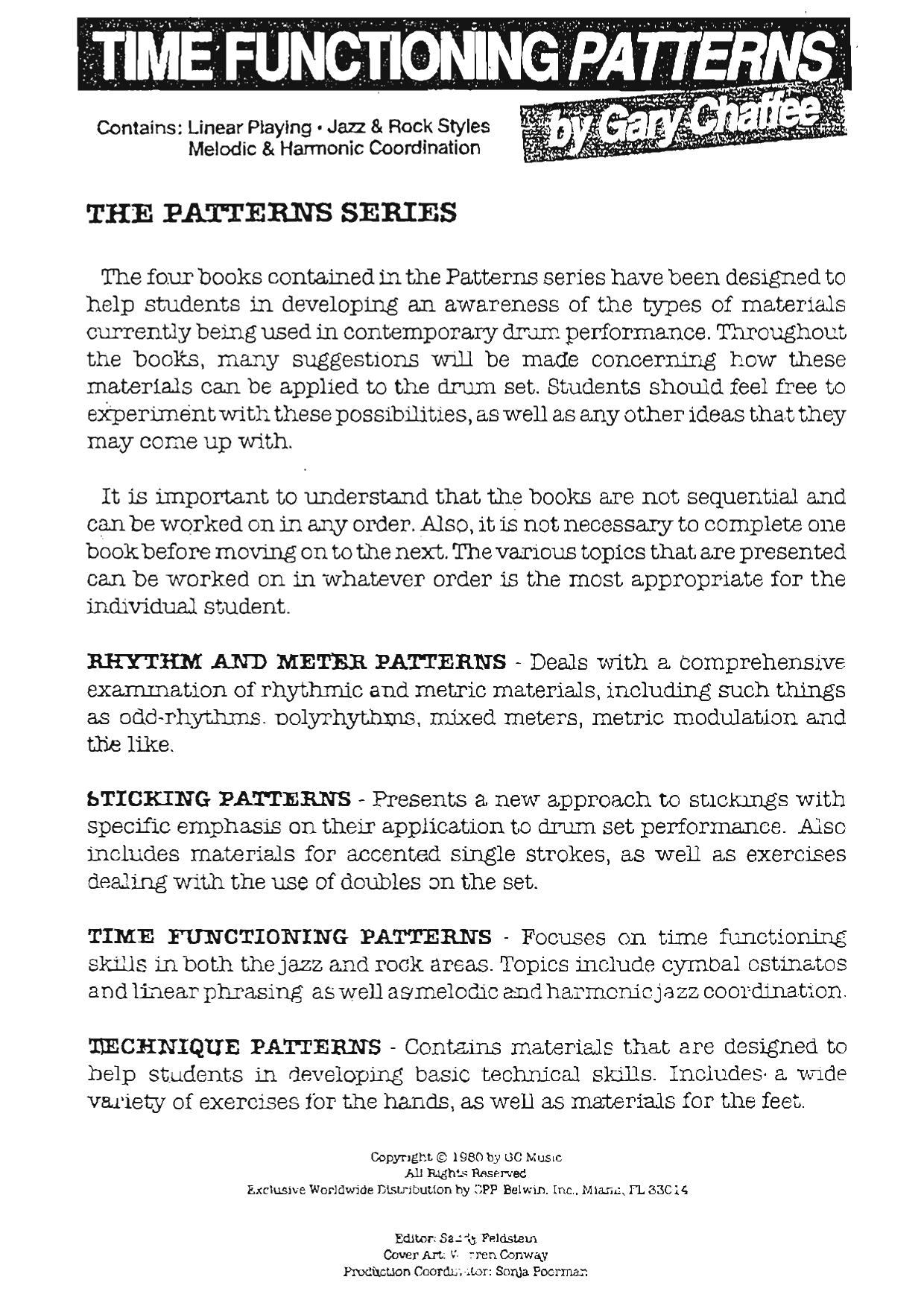 Time Functioning Patterns by Gary Chaffee