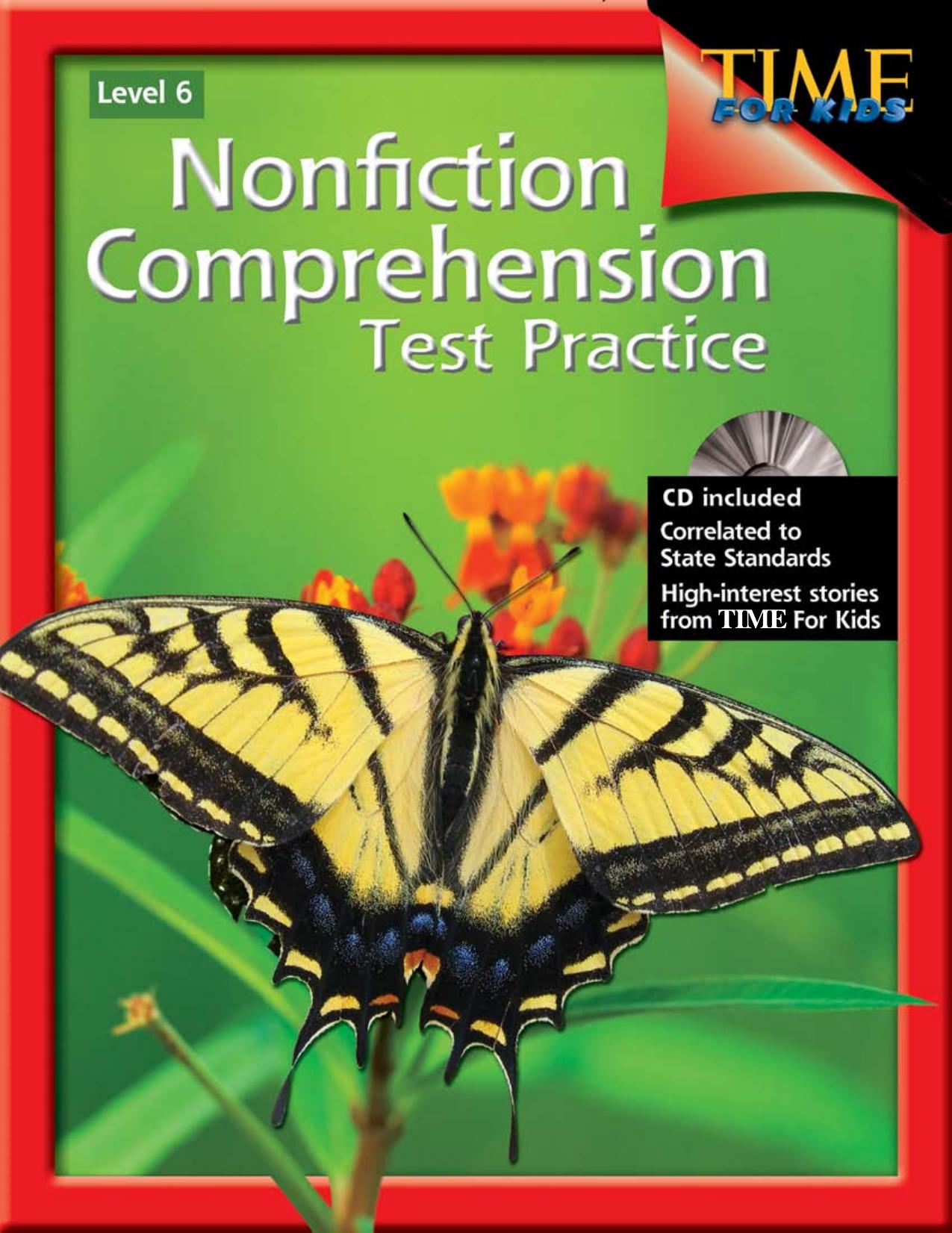 Time for Kids: Nonfiction Comprehension Test Practice, Second Edition, Level 6 by Dr. Edward Fry
